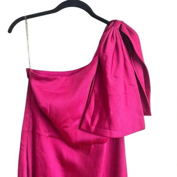 Sachin & Babi Chelsea One-Shoulder Gown – Dragonfruit – Size 8 NEW! - Picture 8 of 12